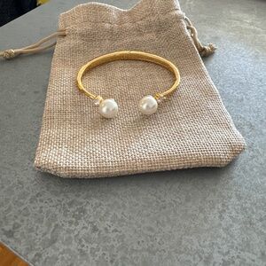 Kate Spade Pearls of Wisdom Open Hinged Bangle